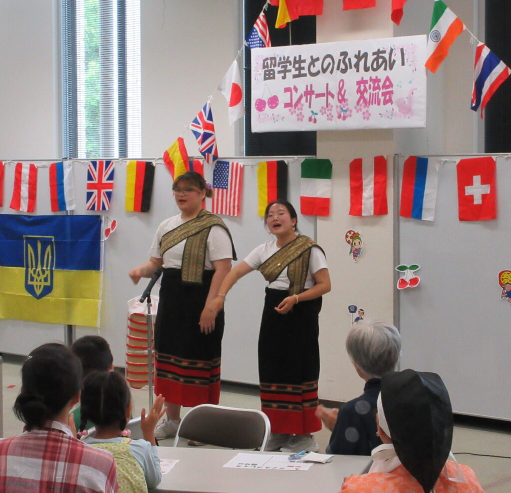『留学生とのふれあいコンサート＆交流会』を開催しました